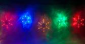 Гирлянда 13 разноцветных снежинок 120LED мультиколор 3м+1.5м шнур (CL108) - артикул CL108