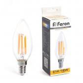 Лампа светодиодная LED 15вт Е14 теплый свеча FILAMENT - артикул LB-717 38256