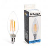Лампа светодиодная LED 11вт Е14 дневной свеча FILAMENT - артикул LB-717