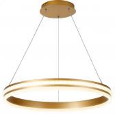 Светильник светодиодный ДБО-60w 4000К 4200Лм на подвесе золото (AL5888 SHINNING RING) - артикул AL5888 SHINNING RING