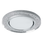 Светильник потолочный встраиваемый со светодиодной подсветкой 20LED*2835 SMD 4000K, 15W GX53, без лампы, прозрачный, серебро CD4981 с др-ром в/компл | - артикул 41906