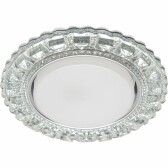 Светильник точечный встраиваемый декоративный CD4045 20LED*2835 SMD 4000K, 15W GX53, без лампы, прозрачный, хром | 41408 | Feron - артикул 41408