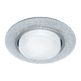 Светильник потолочный встраиваемый со светодиодной подсветкой 20LED*2835 SMD 4000K, 15W GX53, без лампы, прозрачный, хром CD4046 с др-ром в/компл | 41 - артикул 41908