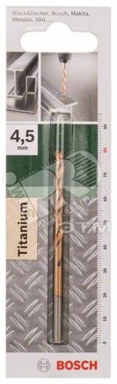 Сверло по металлу HSS-TIN СВЕРЛО МЕТ. 4.5x47x81 - артикул 2609255097