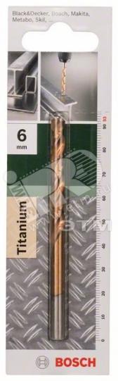 Сверло по металлу HSS-TIN 6x57x94мм (2.609.255.100) - артикул 2.609.255.100