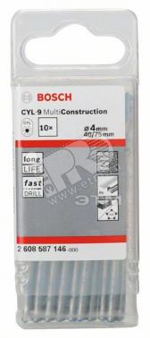 10 сверл CYL-9 MultiConstr 4x40x75 мм - BOSCH, артикул 2608587146