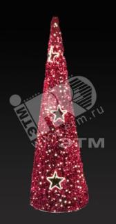 Фигура светодиодная Ель LED подсветка H5м красная (506-266) - артикул 506-266