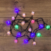 Гирлянда светодиодная Кубики 20 LED мультиколор 2,8 м с контроллером - NEON-NIGHT, артикул 303-061