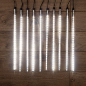Гирлянда Тающие сосульки 24 В, комплект 10 шт. х 50 см, шаг 100 см, 600 LED, белый, соединяются | 256-426 | NEON-NIGHT - NEON-NIGHT, артикул 256-426