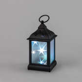 Декоративный фонарь 11х11х22,5 см, черный корпус, цвет свечения RGB с эффектом мерцания | 513-064 | NEON-NIGHT - артикул 513-064