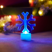Фигура домашняя светодиодная на подставке Снежинка, RGB (501-055) - NEON-NIGHT, артикул 501-055