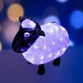 Фигура домашняя светодиодная акриловая Овца 30см 56LED IP65 2х4В (513-401) - артикул 513-401
