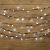 Гирлянда Твинкл Лайт 10 м, темно-зеленый ПВХ, 80 LED, белый - артикул 303-045