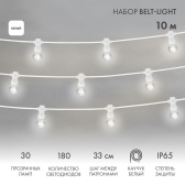 Гирлянда уличная LED Galaxy Bulb String 30 ламп 10м в лампе 6 LED цвет белый провод белый влагостойкая IP54 (331-305) - NEON-NIGHT, артикул 331-305