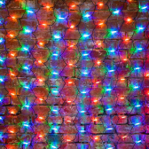 Гирлянда Сеть 2x3 м, черный каучук, 432 LED мультиколор - NEON-NIGHT, артикул 217-129