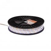 LED лента уличная силикон, 10мм, IP65, SMD 2835, 120 LED/m, 12V, белая, бухта 100м (141-367) - артикул 141-367