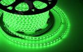 Лента LED герметичная в силиконовой оболочке 220В 13х8мм IP65 SMD 5050 60 диодов/метр зеленый (бухта 50м) - артикул 142-104