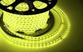 Лента LED герметичная в силиконовой оболочке 220В 10х7мм IP65 SMd3528 60 диодов/метр желтый (бухта 100м) - артикул 142-602