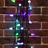 Гирлянда мультишишки 10 м, черный каучук, 80 диодов, RGB - NEON-NIGHT, артикул 303-509-3
