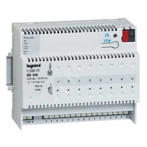 KNX. Интерфейс сухих контактов 8-канальный.DIN 6 модулей. | 002655 | Legrand - Legrand