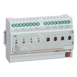 KNX. Контроллер освещения 4 канала 1-10В/4 канала реле 16А. DIN 8 модулей. - Legrand