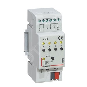 KNX.Бинарный ввод 220В 4-канальный. DIN 2 модуля. | 002693 | Legrand