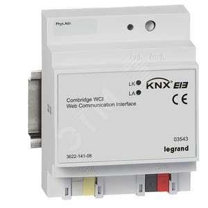 KNX. Интерфейс IP/KNX. DIN 4 модуля. - Legrand