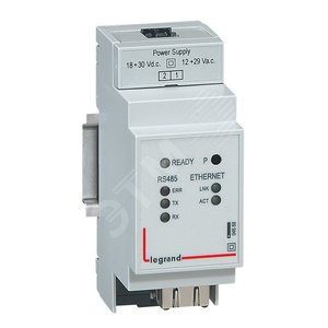 Интерфейс Ethernet 2 модулей - Legrand