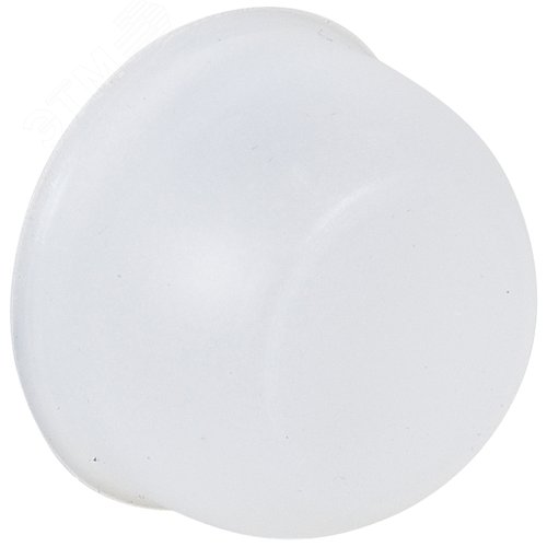 Головка кнопки с потайным толкателем, цвет белый с подсветкой (024000)