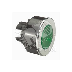 Головка кнопки с утопленным толкателем, цвет зеленый (024009)