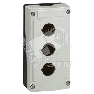 Корпус для сборки - Osmoz - 3 отверстия - серый | 024203 | Legrand - Legrand