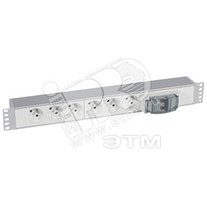 Блок 6 розеток 2К+З SCHUKO - Legrand