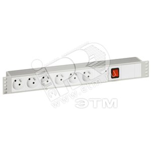 Блок 6 розеток  2К+З - Legrand