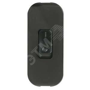 Переключатель для гибкого провода 2P черный (40194) - Legrand