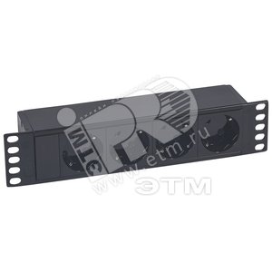 Блок розеточный 2К+З schuko для LCS2 10 черный - Legrand