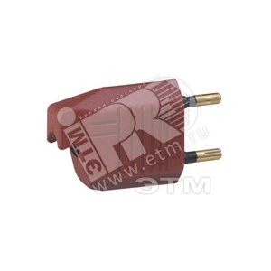 Вилка 2К 6А кор. (050125) - Legrand