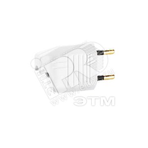 Вилка 2К  6А/250В (белая) - Legrand