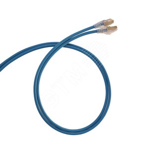 Патч-корд HD RJ 45 категория 6 F/UTP LSZH экранированный 1 м голубой - Legrand Euro