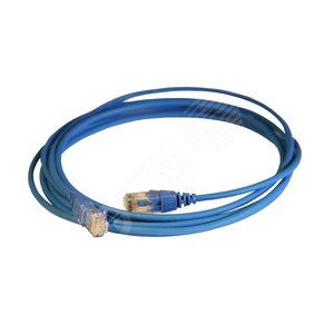Патч-корд HD RJ 45 категория 6 U/UTP LSZH неэкранированный 3 м голубой - Legrand Euro
