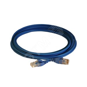 Патч-корд HD RJ 45 категория 6 U/UTP LSZH неэкранированный 5 м голубой
