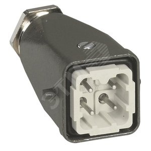 Вилка кабельная, металлвертикальная 400В, 10А 4К+З - Legrand
