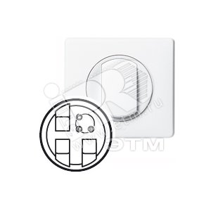 CLN Панель лицевая розетки тройной RJ45/телефон/TV белая