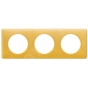 Celiane. Рамка 3-постовая. Цвет  Латунь (068793)