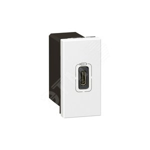 Розетка USB-C для зарядки - Программа Mosaic - 1 модуль - белый (077589) - Legrand