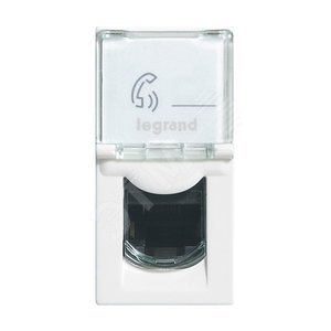 Mosaic Clarity Розетка компьютерная 1 модуль RJ-45 категория 6 UTP 110 (078606) - Legrand