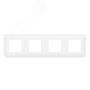 Рамка Mosaic 4x2 модуля - белая (078808L) - Legrand