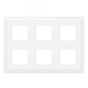 Рамка Mosaic 2x3x2 модуля - белая - Legrand Euro