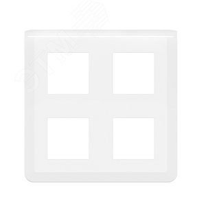 Рамка Mosaic 2x2x2 модуля - белая (078838L) - Legrand