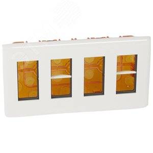 Набор встраиваемого монтажа Mosaic 4x4 модулей - белый (078874L) - Legrand