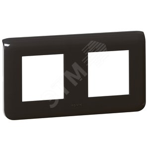 Рамка Mosaic 2x2 модуля, горизонтальная, антрацит (079044)